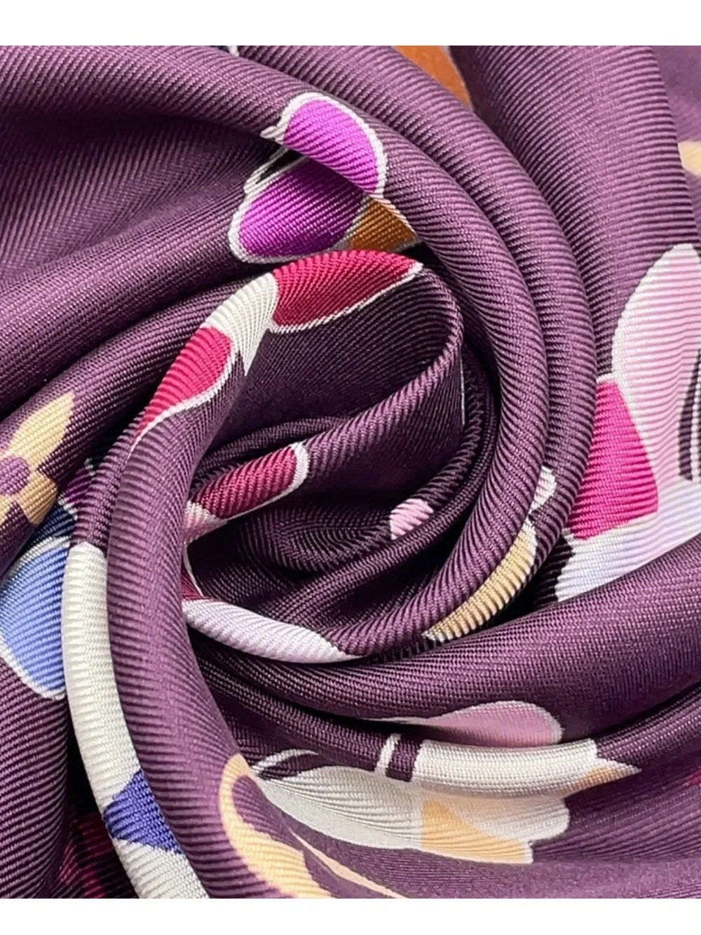 Louis Vuitton Carré 70 Monogram Butterfly Purple Multi Silk Scarf